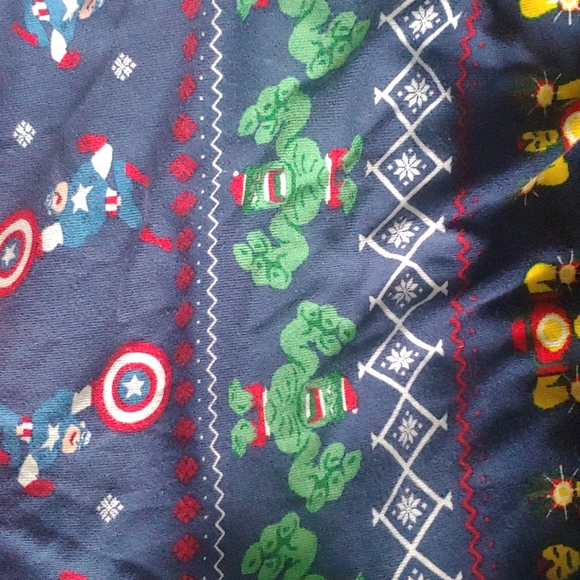 Adult Hanna Anderson Marvel Avengers Fairisle Long John Pajamas - Picture 4 of 4
